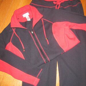 Womens DD Lifestyle 2 Piece Set Red/Black Size XL Pre-loved Great Condition